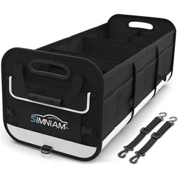 Large Car Trunk Organizer - with 5 Compartments Trunk Organizers and Storage SUV - Picture 7 of 7